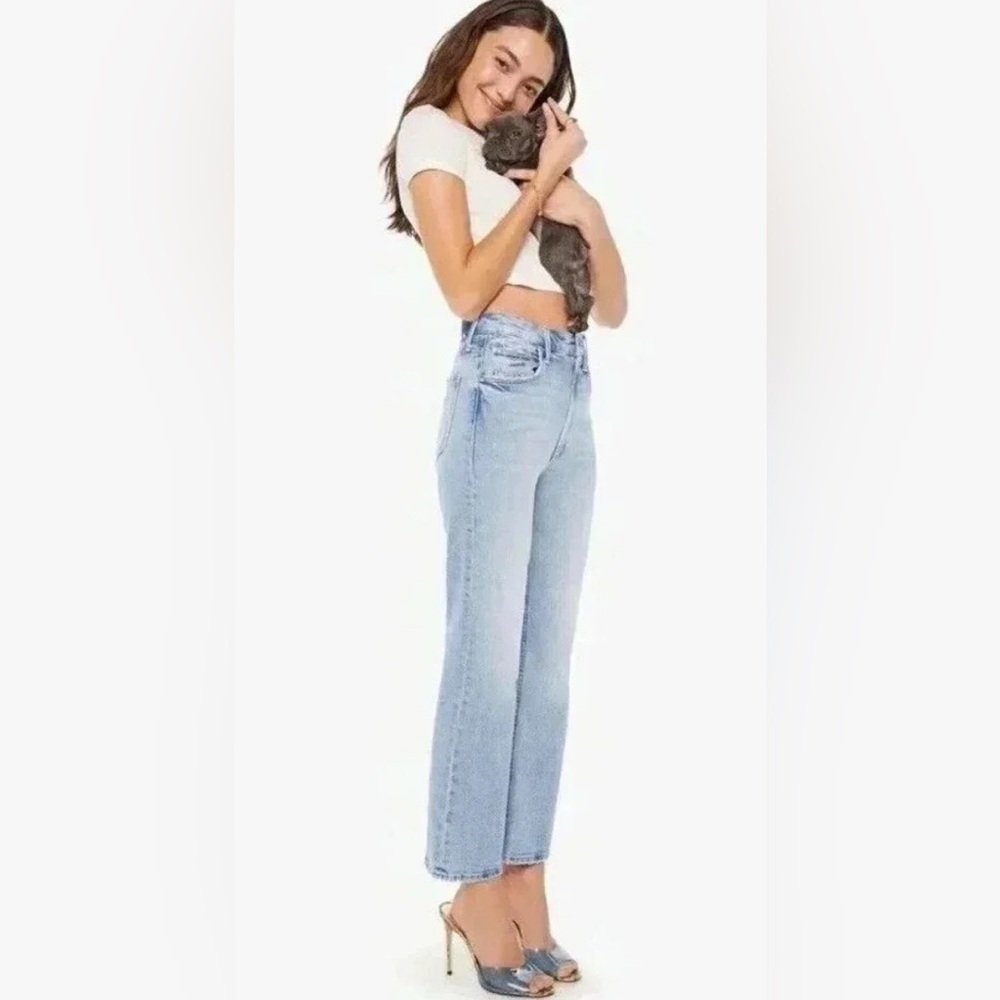 MOTHER Superior The Scooter Ankle Jeans Don’t Be a Square Wash size 32 - Picture 5 of 10